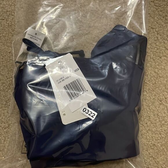 L*Space Women's Blue Jenn Bow Ties One Piece Swimsuit Size 6 - Picture 8 of 8